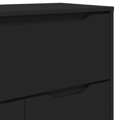 vidaXL Meuble de salle de bain noir 72,5 x 36,5 x 100 cm en bois d'ingénierie