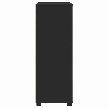 vidaXL Meuble de salle de bain noir 72,5 x 36,5 x 100 cm en bois d'ingénierie