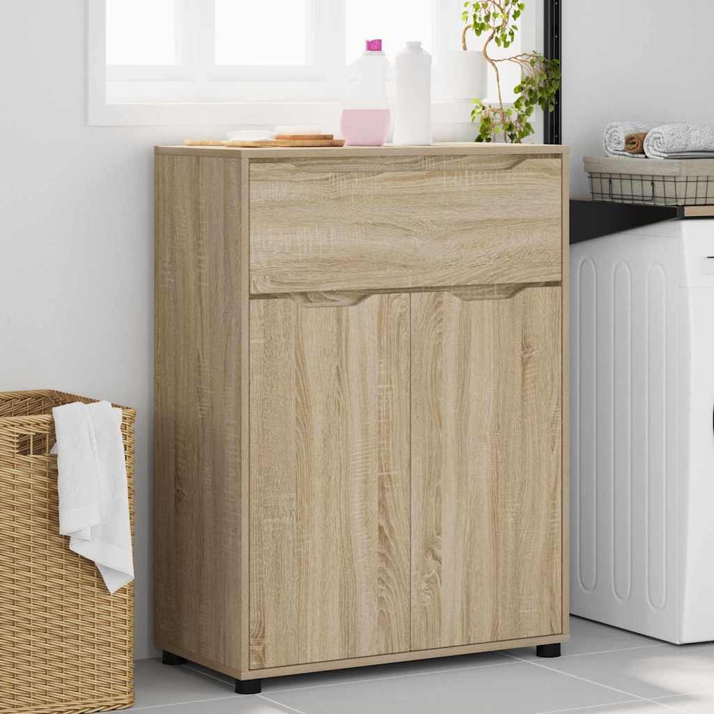 vidaXL Armoire de salle de bain avec étagère Chêne sonoma 72,5 x 36,5 x 100 cm