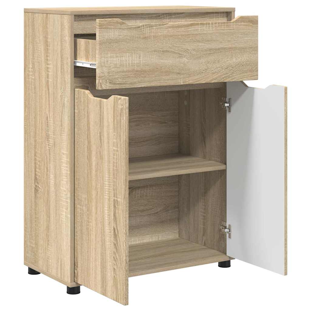 vidaXL Armoire de salle de bain avec étagère Chêne sonoma 72,5 x 36,5 x 100 cm