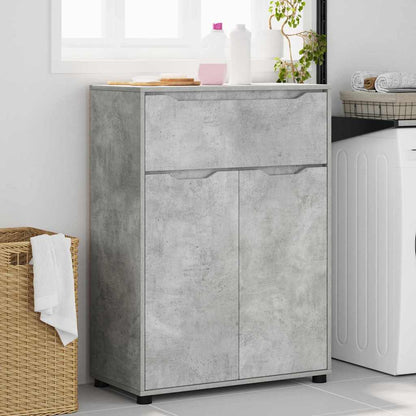 vidaXL Armoire de salle de bain gris béton 72,5 x 36,5 x 100 cm bois d'ingénierie
