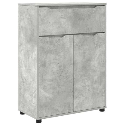 vidaXL Armoire de salle de bain gris béton 72,5 x 36,5 x 100 cm bois d'ingénierie