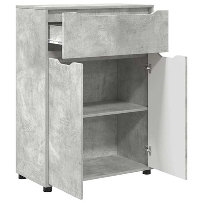 vidaXL Armoire de salle de bain gris béton 72,5 x 36,5 x 100 cm bois d'ingénierie