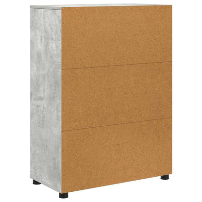 vidaXL Armoire de salle de bain gris béton 72,5 x 36,5 x 100 cm bois d'ingénierie