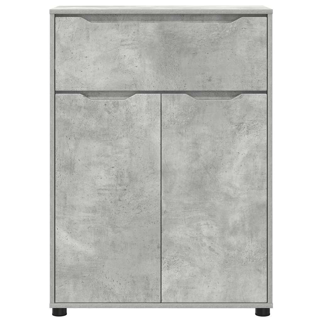 vidaXL Armoire de salle de bain gris béton 72,5 x 36,5 x 100 cm bois d'ingénierie
