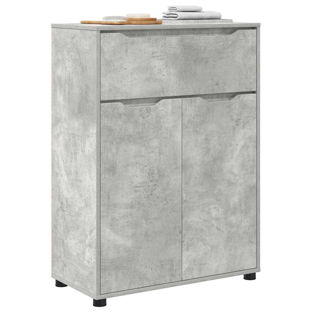 vidaXL Armoire de salle de bain gris béton 72,5 x 36,5 x 100 cm bois d'ingénierie