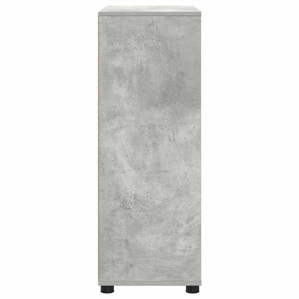 vidaXL Armoire de salle de bain gris béton 72,5 x 36,5 x 100 cm bois d'ingénierie
