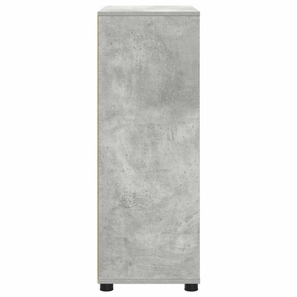 vidaXL Armoire de salle de bain gris béton 72,5 x 36,5 x 100 cm bois d'ingénierie