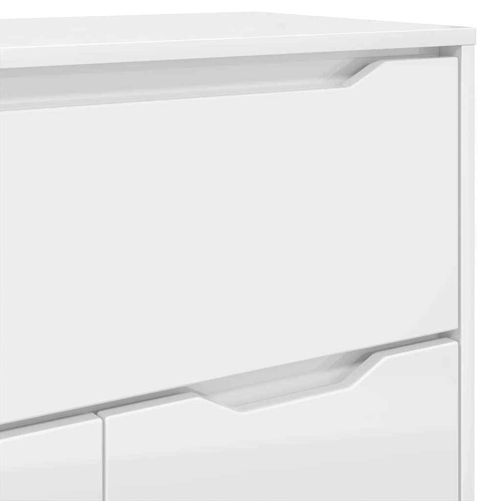 vidaXL Meuble de salle de bain avec étagère Blanc brillant 72,5 x 36,5 x 100 cm