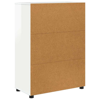 vidaXL Meuble de salle de bain avec étagère Blanc brillant 72,5 x 36,5 x 100 cm