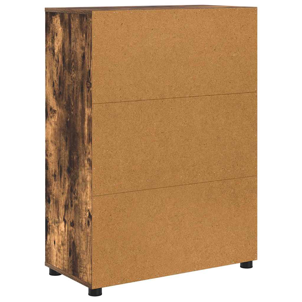 vidaXL Meuble de salle de bain chêne fumé 72,5 x 36,5 x 100 cm