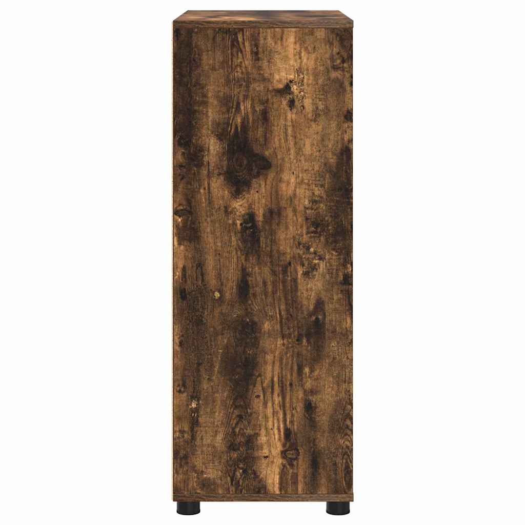 vidaXL Meuble de salle de bain chêne fumé 72,5 x 36,5 x 100 cm