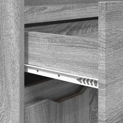 vidaXL Meuble de salle de bain avec étagère Gris Sonoma 72,5 x 36,5 x 100 cm