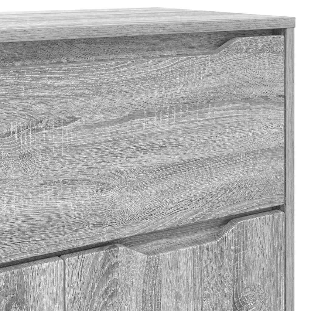 vidaXL Meuble de salle de bain avec étagère Gris Sonoma 72,5 x 36,5 x 100 cm