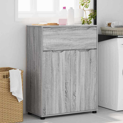 vidaXL Meuble de salle de bain avec étagère Gris Sonoma 72,5 x 36,5 x 100 cm