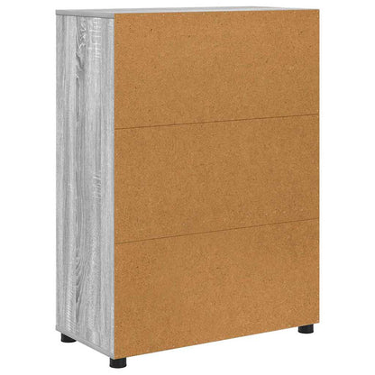 vidaXL Meuble de salle de bain avec étagère Gris Sonoma 72,5 x 36,5 x 100 cm