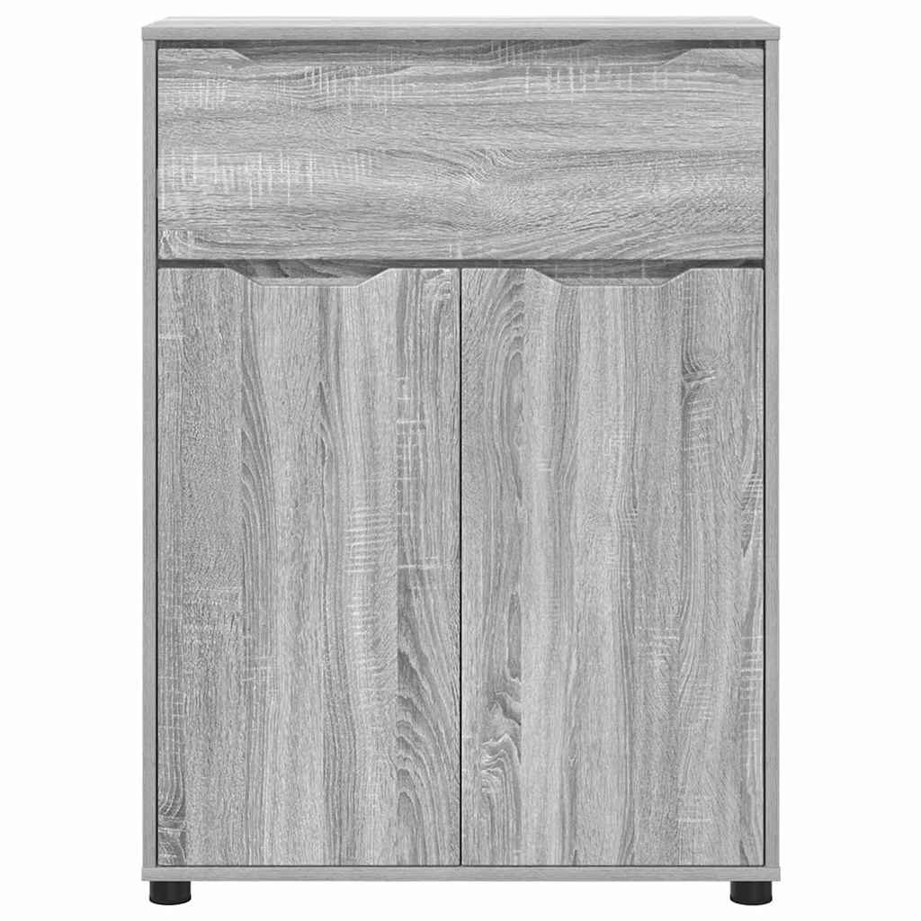vidaXL Meuble de salle de bain avec étagère Gris Sonoma 72,5 x 36,5 x 100 cm