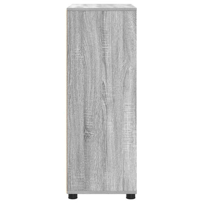 vidaXL Meuble de salle de bain avec étagère Gris Sonoma 72,5 x 36,5 x 100 cm