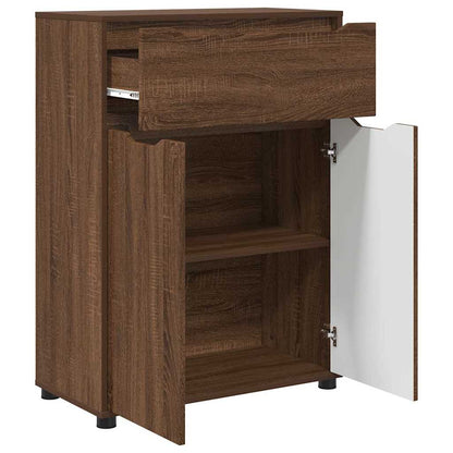 vidaXL Armoire de salle de bain aspect chêne marron 72,5 x 36,5 x 100 cm