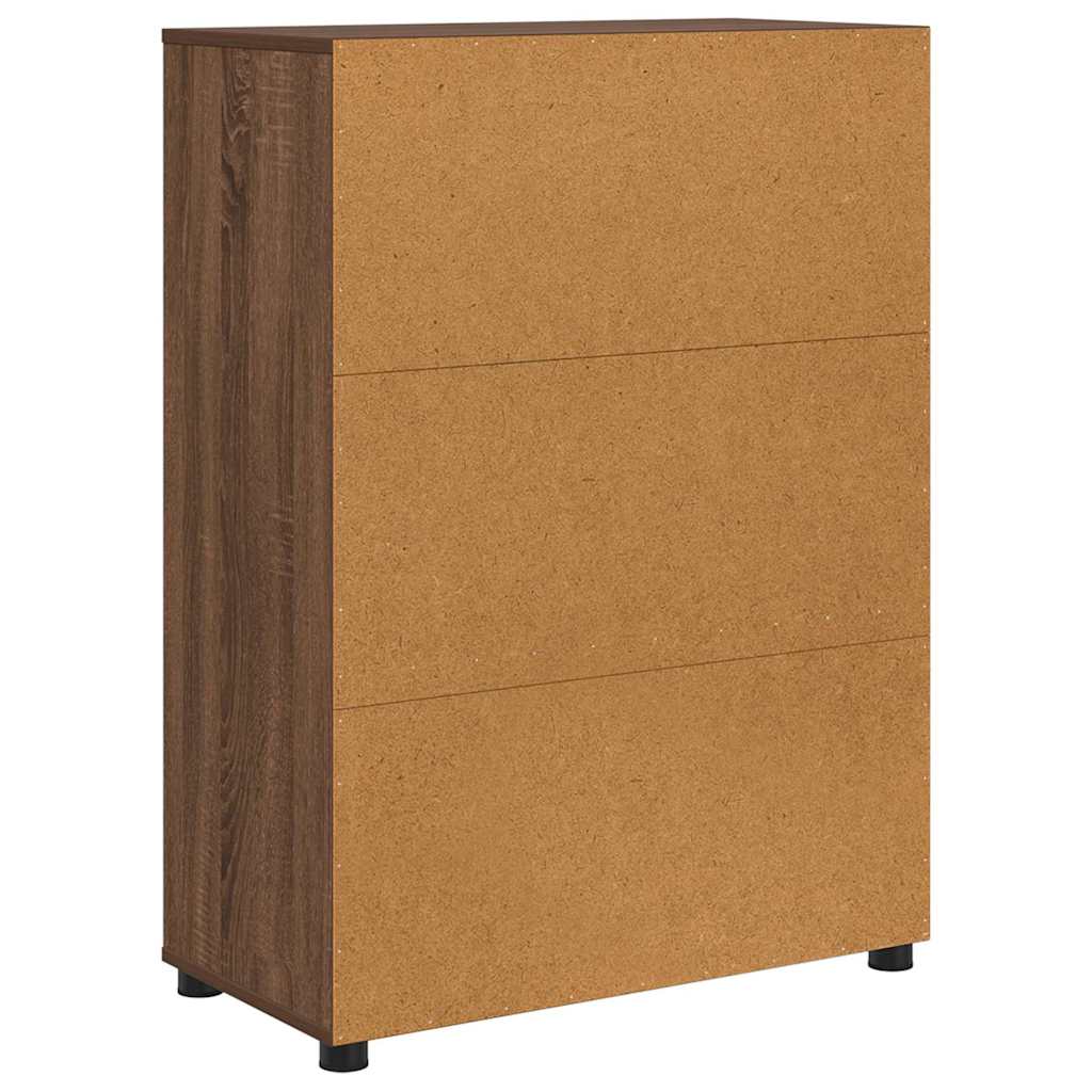 vidaXL Armoire de salle de bain aspect chêne marron 72,5 x 36,5 x 100 cm