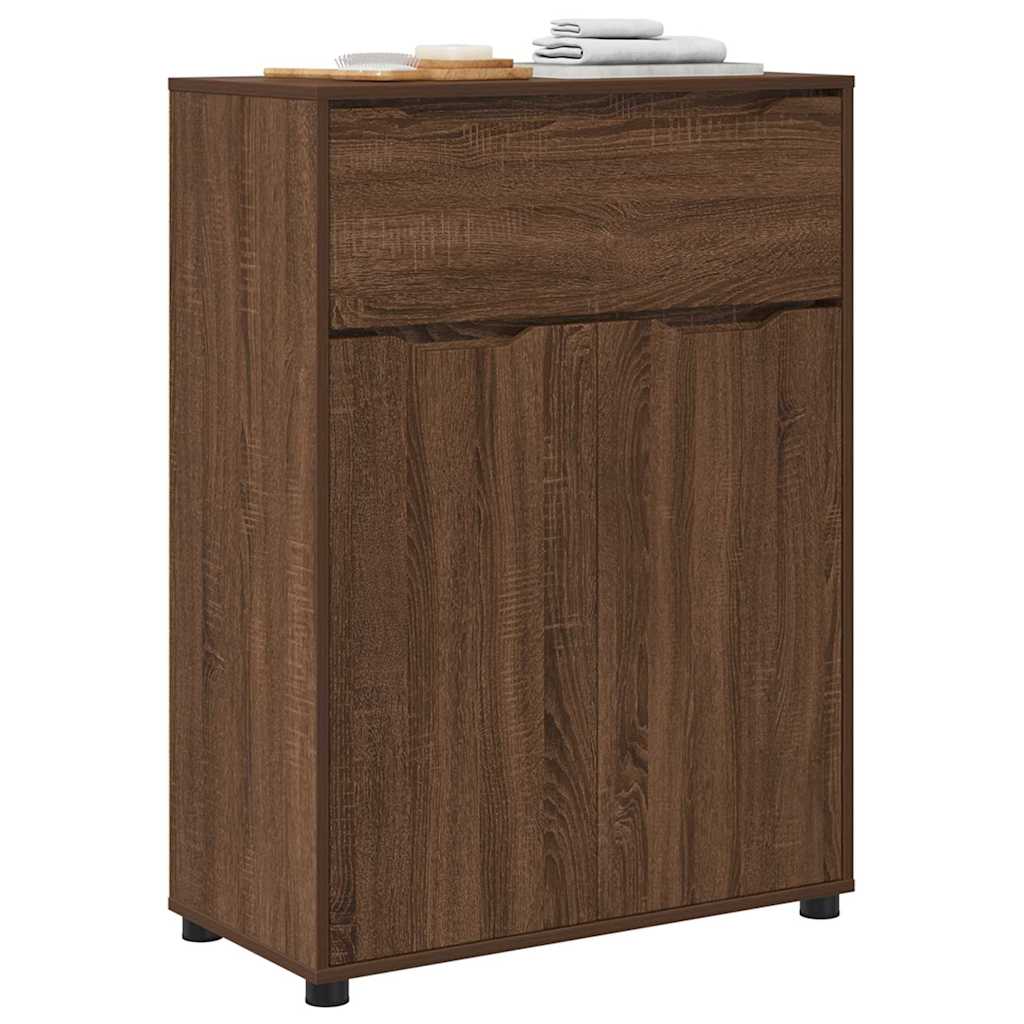 vidaXL Armoire de salle de bain aspect chêne marron 72,5 x 36,5 x 100 cm