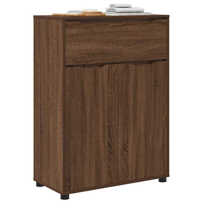 vidaXL Armoire de salle de bain aspect chêne marron 72,5 x 36,5 x 100 cm