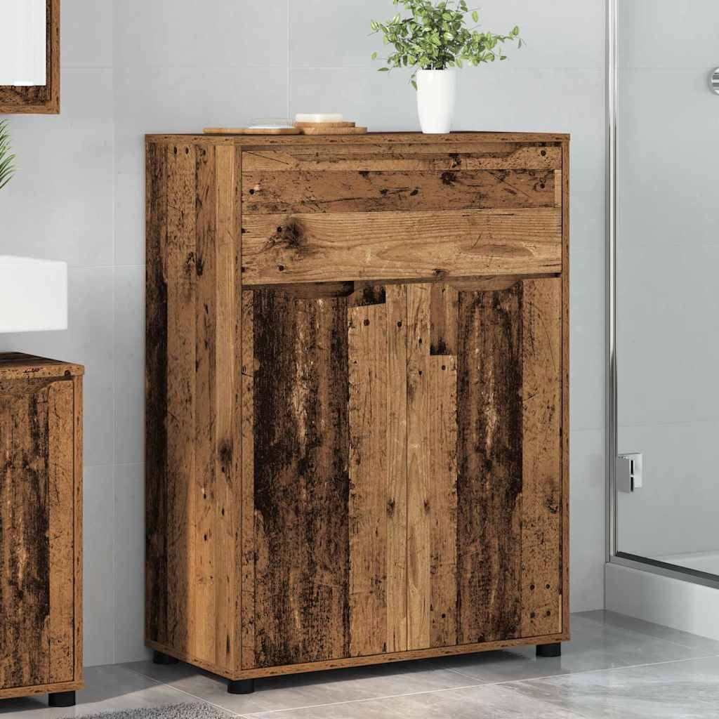 vidaXL Meuble de salle de bain bois de récupération 72,5 x 36,5 x 100 cm bois d'ingénierie