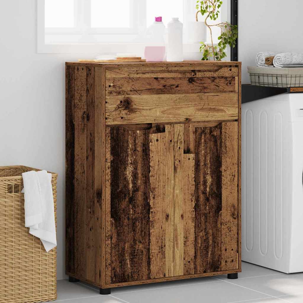 vidaXL Meuble de salle de bain bois de récupération 72,5 x 36,5 x 100 cm bois d'ingénierie