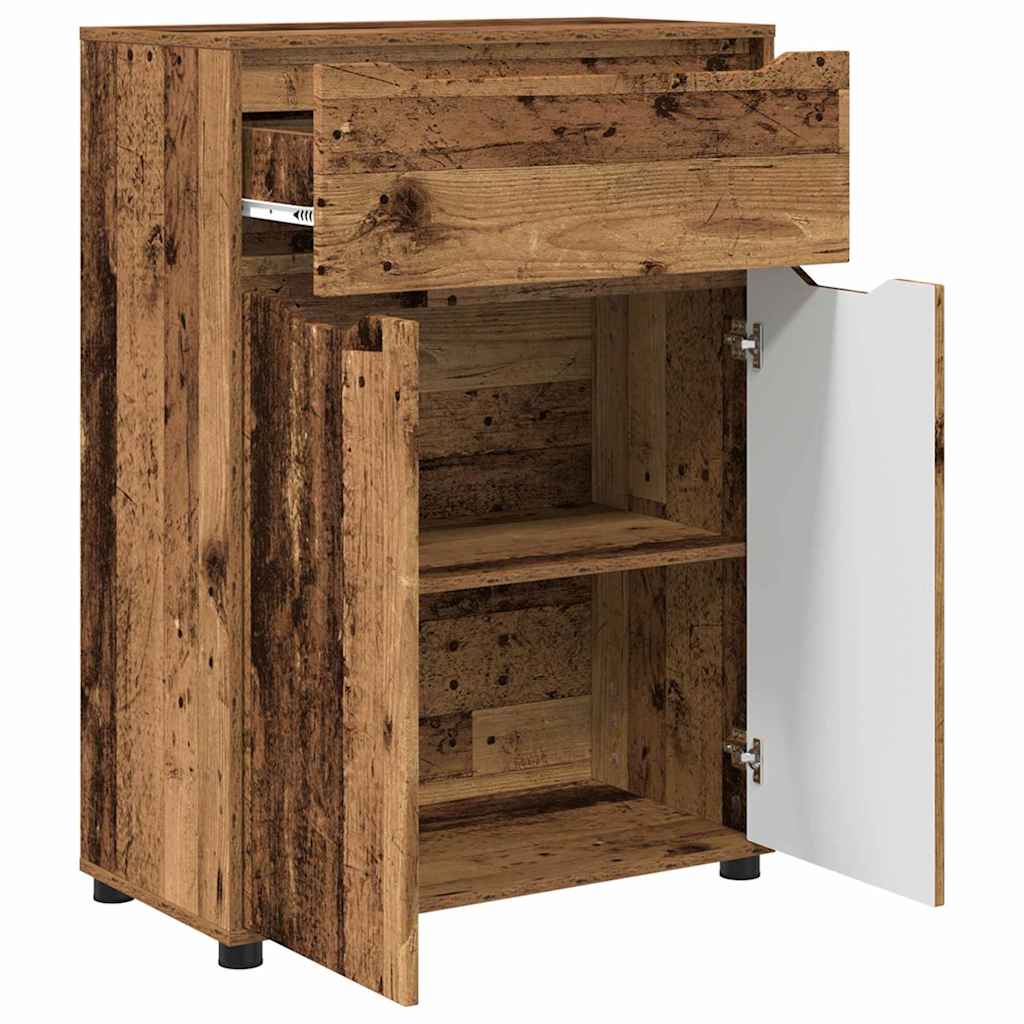 vidaXL Meuble de salle de bain bois de récupération 72,5 x 36,5 x 100 cm bois d'ingénierie