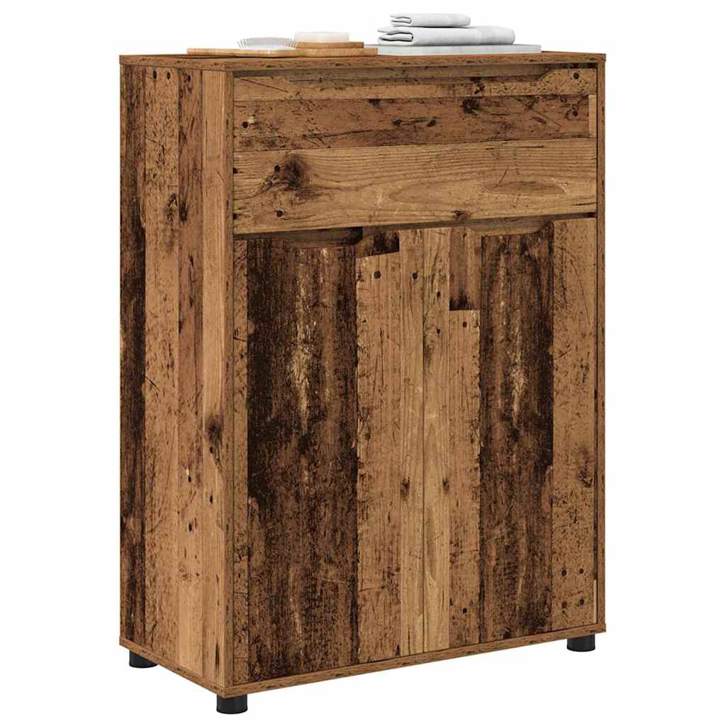 vidaXL Meuble de salle de bain bois de récupération 72,5 x 36,5 x 100 cm bois d'ingénierie