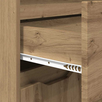 vidaXL Meuble de salle de bain avec étagère chêne Artisan 72,5 x 36,5 x 100 cm