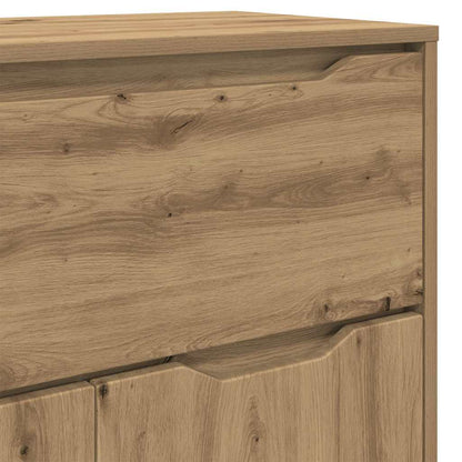 vidaXL Meuble de salle de bain avec étagère chêne Artisan 72,5 x 36,5 x 100 cm