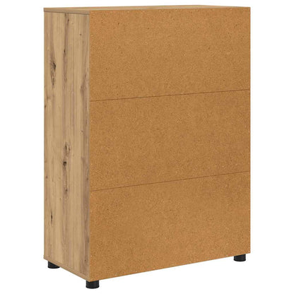 vidaXL Meuble de salle de bain avec étagère chêne Artisan 72,5 x 36,5 x 100 cm