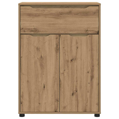 vidaXL Meuble de salle de bain avec étagère chêne Artisan 72,5 x 36,5 x 100 cm