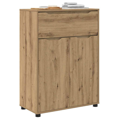 vidaXL Meuble de salle de bain avec étagère chêne Artisan 72,5 x 36,5 x 100 cm