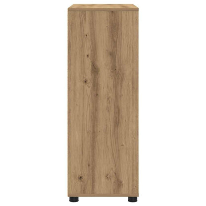 vidaXL Meuble de salle de bain avec étagère chêne Artisan 72,5 x 36,5 x 100 cm