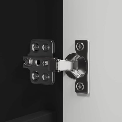 Badezimmerspiegelschrank Schwarz 60 x 20 x 60 cm Holzwerkstoff