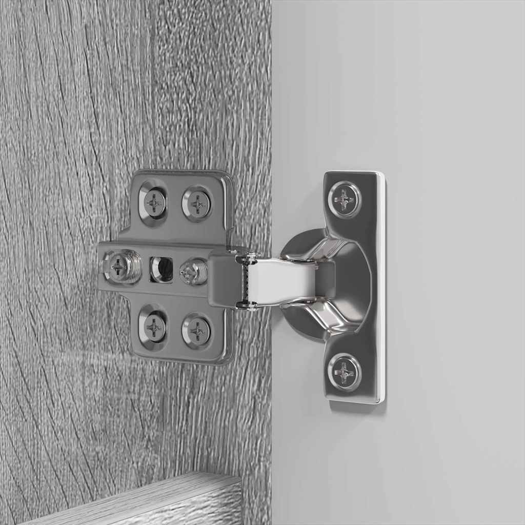 Badezimmerspiegelschrank mit Tür Graues Sonoma 60 x 20 x 60 cm