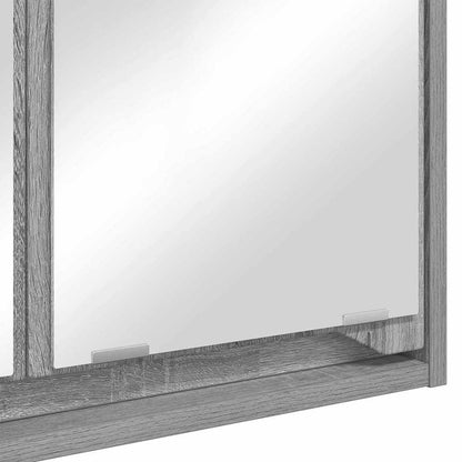 Badezimmerspiegelschrank mit Tür Graues Sonoma 60 x 20 x 60 cm