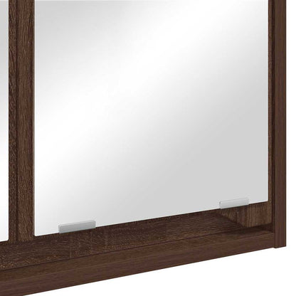 vidaXL Badezimmerspiegelschrank Braun Eichen-Optik 60 x 20 x 60 cm