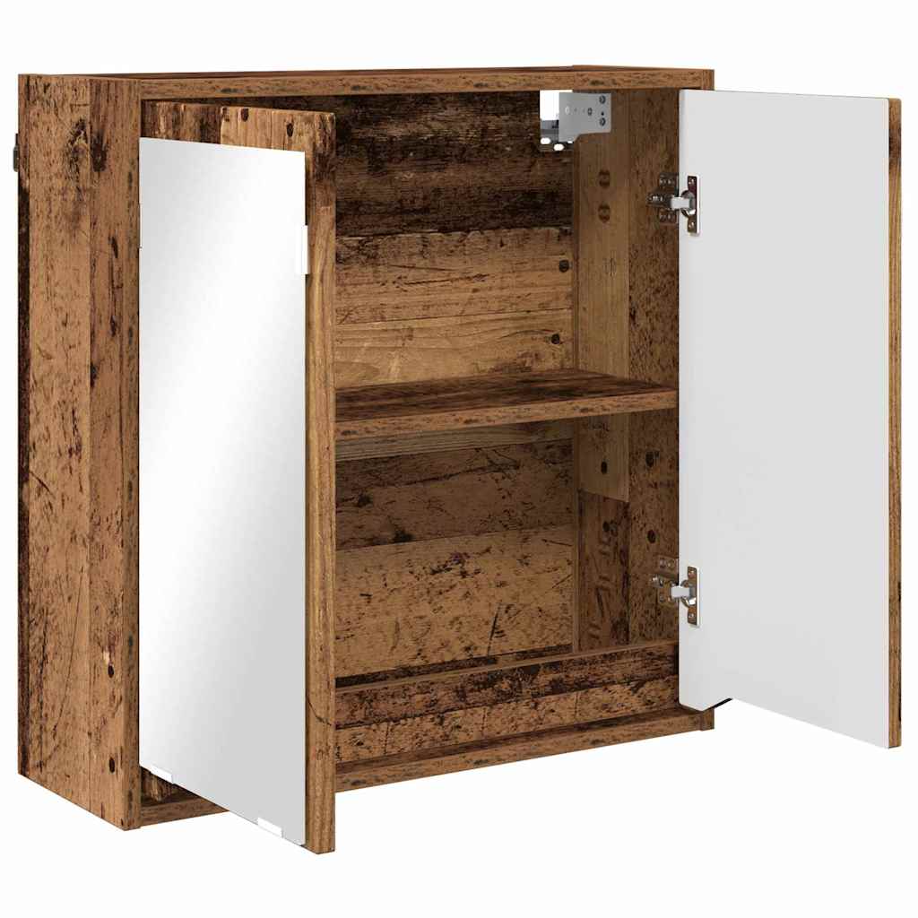 Badezimmerspiegelschrank Altholz 60 x 20 x 60 cm Holzwerkstoff
