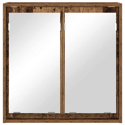 Badezimmerspiegelschrank Altholz 60 x 20 x 60 cm Holzwerkstoff