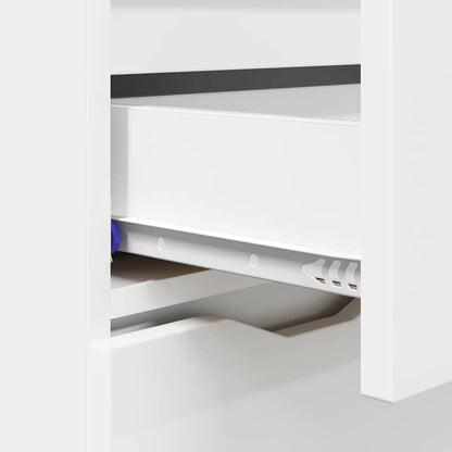 vidaXL Commode à tiroirs Blanc 100 x 30 x 65,6 cm Bois d'ingénierie