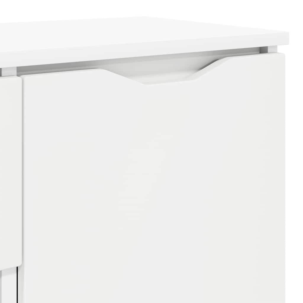 vidaXL Commode à tiroirs Blanc 100 x 30 x 65,6 cm Bois d'ingénierie