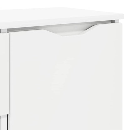 vidaXL Commode à tiroirs Blanc 100 x 30 x 65,6 cm Bois d'ingénierie
