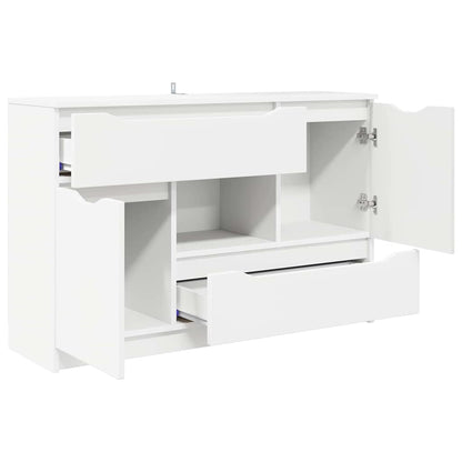 vidaXL Commode à tiroirs Blanc 100 x 30 x 65,6 cm Bois d'ingénierie