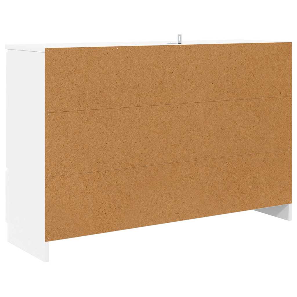 vidaXL Commode à tiroirs Blanc 100 x 30 x 65,6 cm Bois d'ingénierie