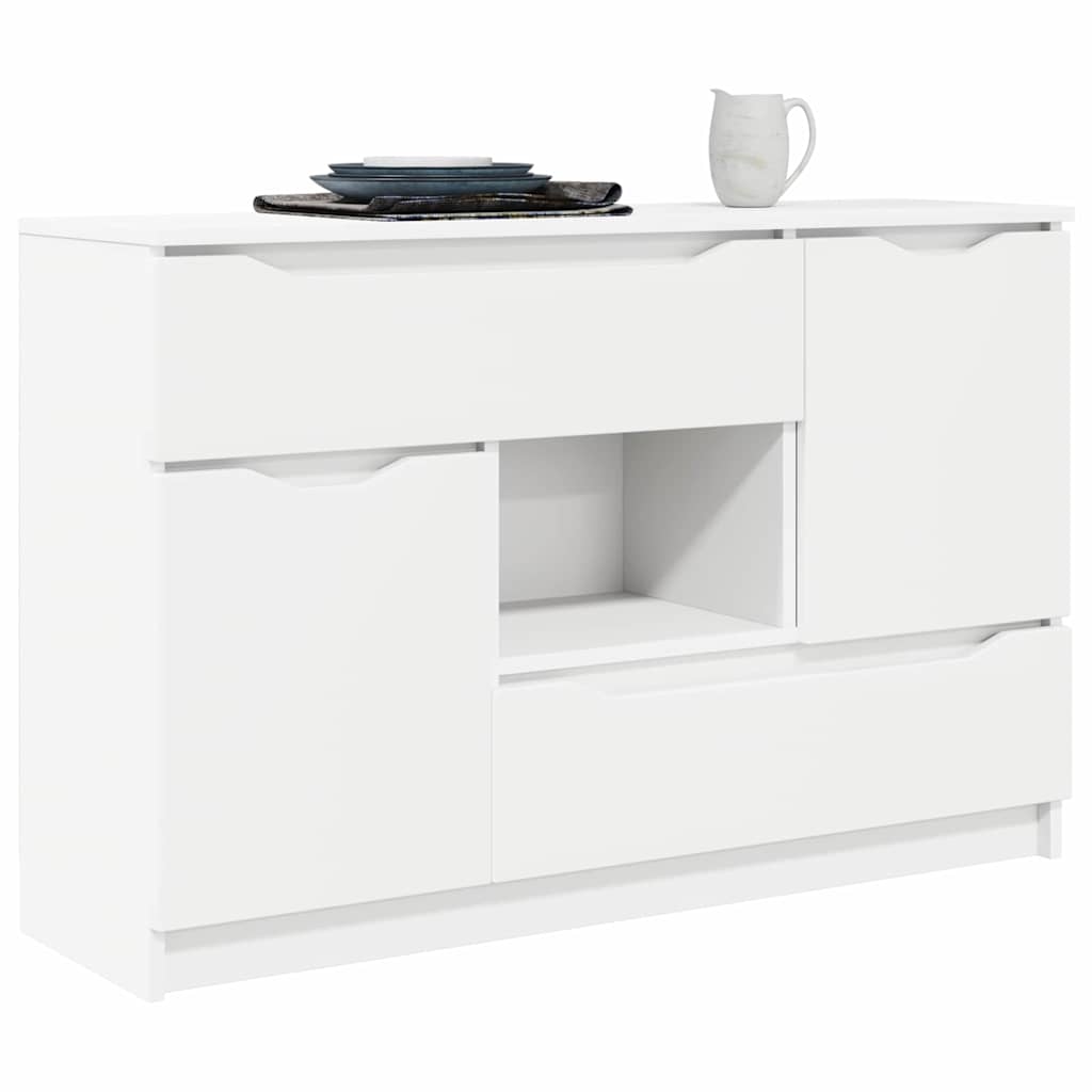 vidaXL Commode à tiroirs Blanc 100 x 30 x 65,6 cm Bois d'ingénierie