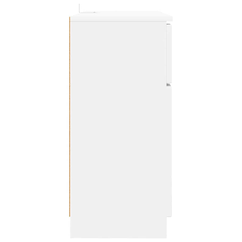 vidaXL Commode à tiroirs Blanc 100 x 30 x 65,6 cm Bois d'ingénierie