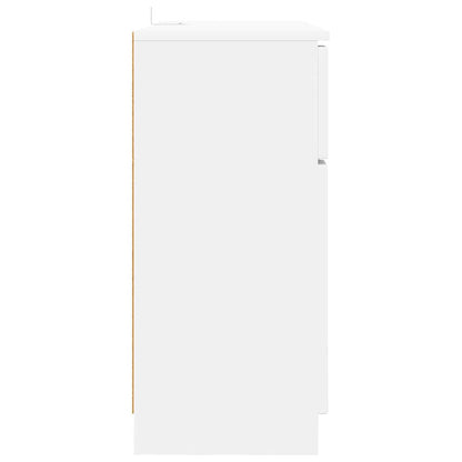 vidaXL Commode à tiroirs Blanc 100 x 30 x 65,6 cm Bois d'ingénierie